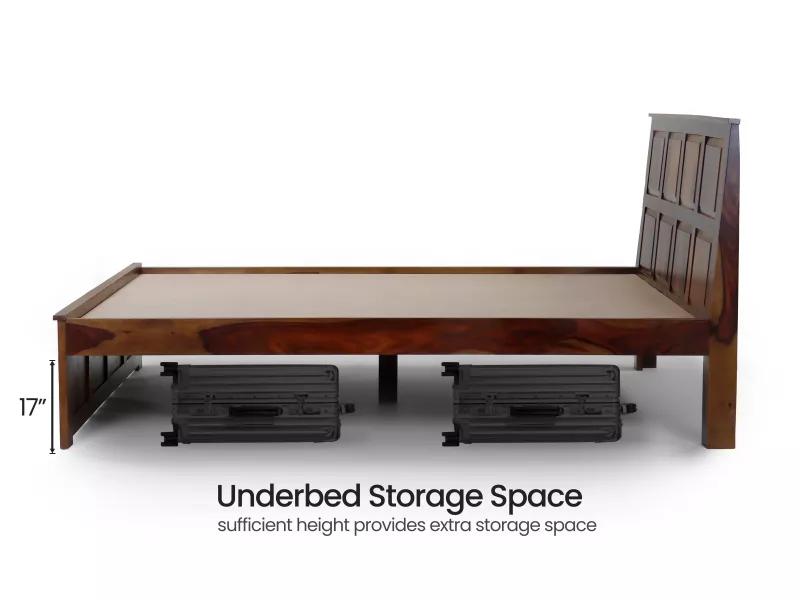 Alexa Solid Wood Queen Size Double Bed