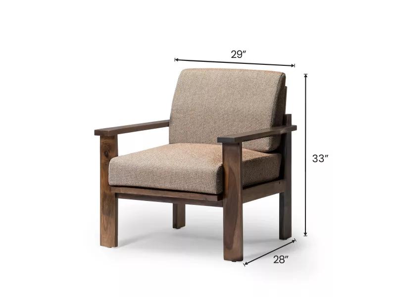 Athena Solid Wood Sofa Set with Coffee Table
