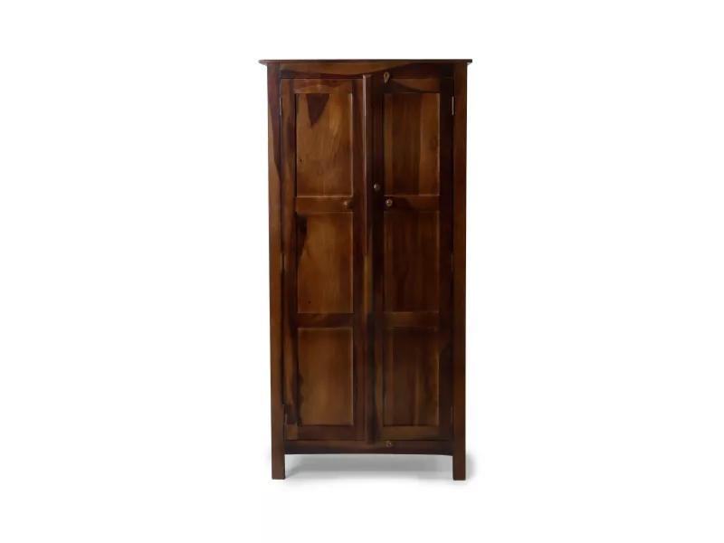 Belle Solid Wood 2 Door Wardrobe