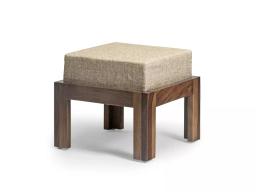 Belle Solid Wood Upholstered Stool