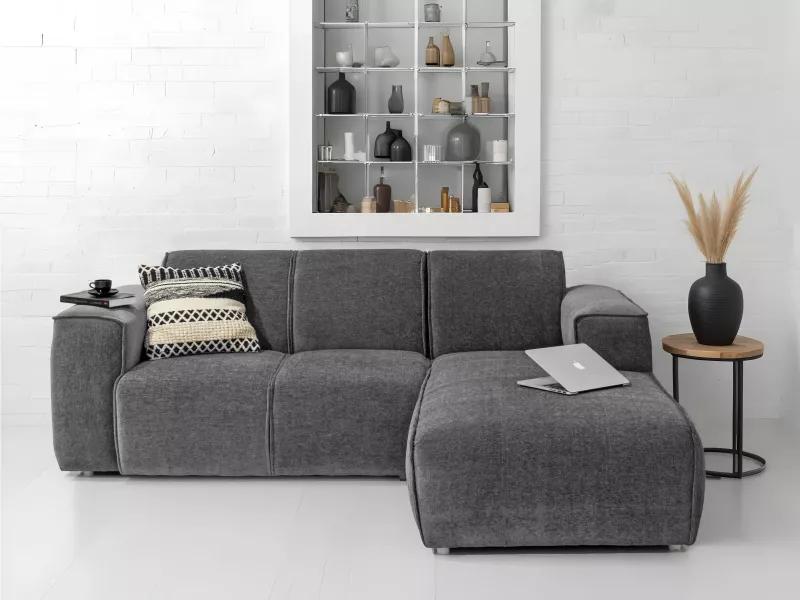 Cosmos L Shaped Sofa in Grey Color