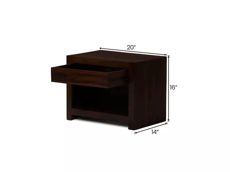 Crest Bedside Table
