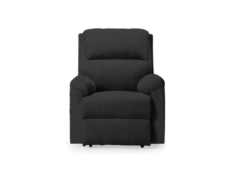 Erica Fabric Recliner in Charcoal Color