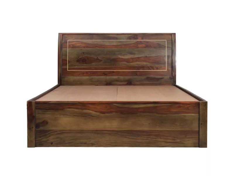 Elara Solid Wood Queen Size Double Bed