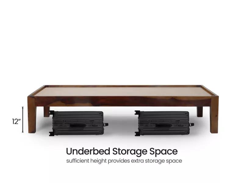 Hugo Solid Wood Queen Size Double Bed