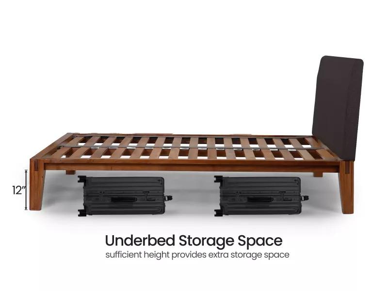 Jade Solid Wood Queen Size Double Bed