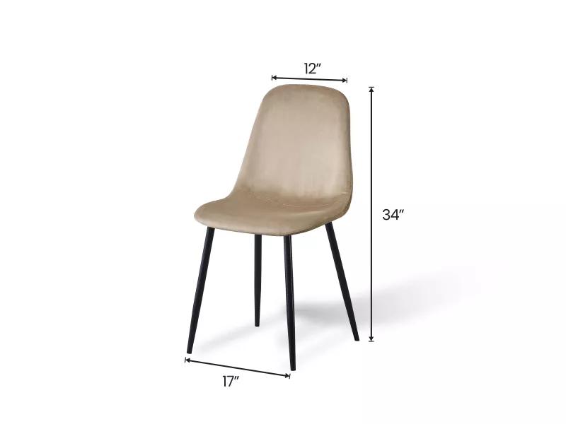Joey Dining Chair in Beige Color