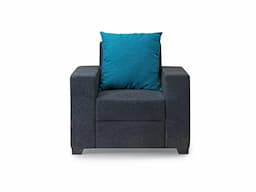 Hugo Upholstered Single Seater Sofa in Livid Color