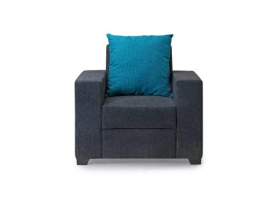 Hugo Upholstered Single Seater Sofa in Livid Color