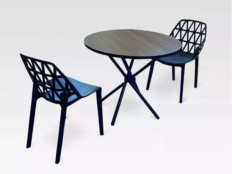 Stix 2 Seater Dining Table with 2 Tang Chairs