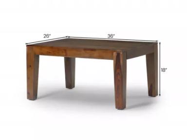 Athena Solid Wood Sofa Set with Coffee Table