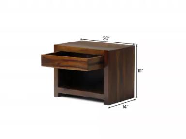 Belle Solid Wood Bedside Table