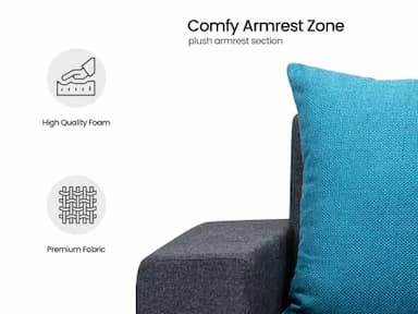 Hugo Upholstered 3 Seater Sofa in Livid Color
