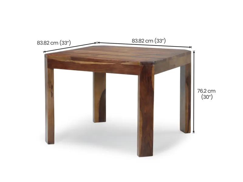 Alexa 4 Seater Dining Table with 4 Wooden Chairs