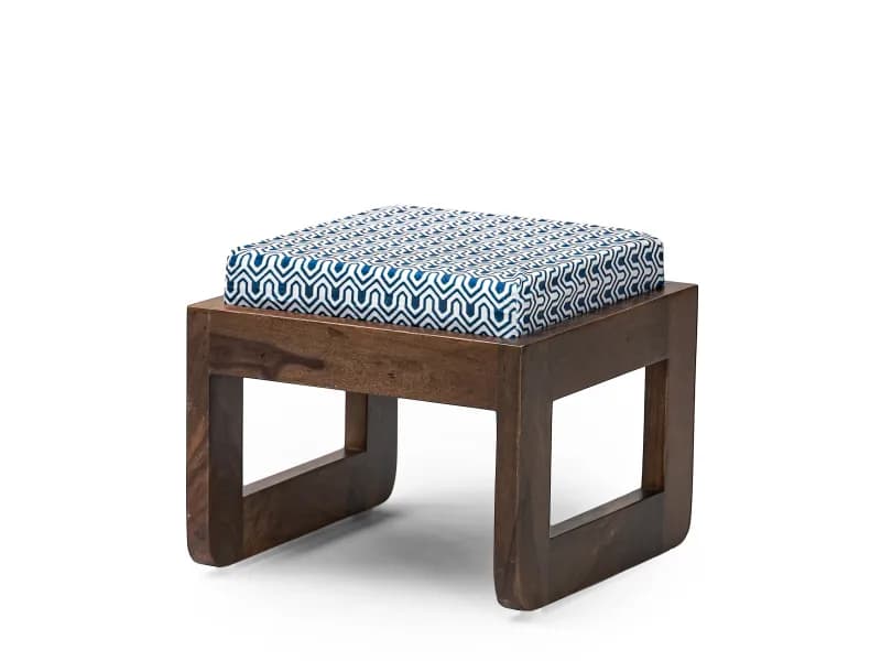 Alexa Solid Wood Upholstered Stool