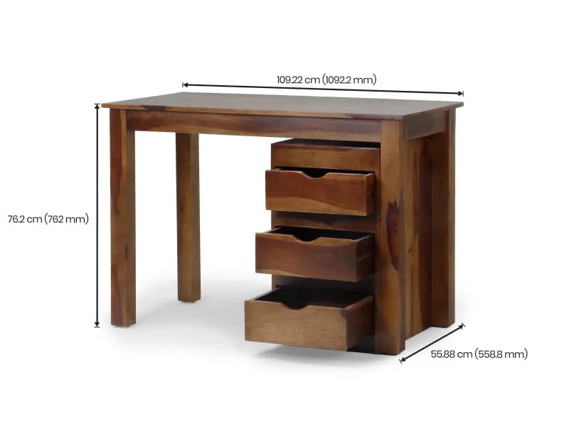 Alexa Study Table with Wooden Chair