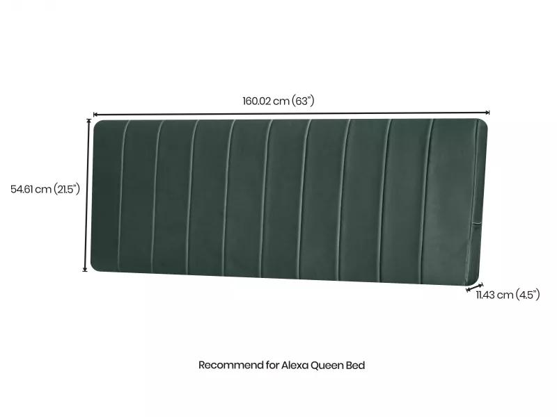 Regal Headboard in Bottle Green