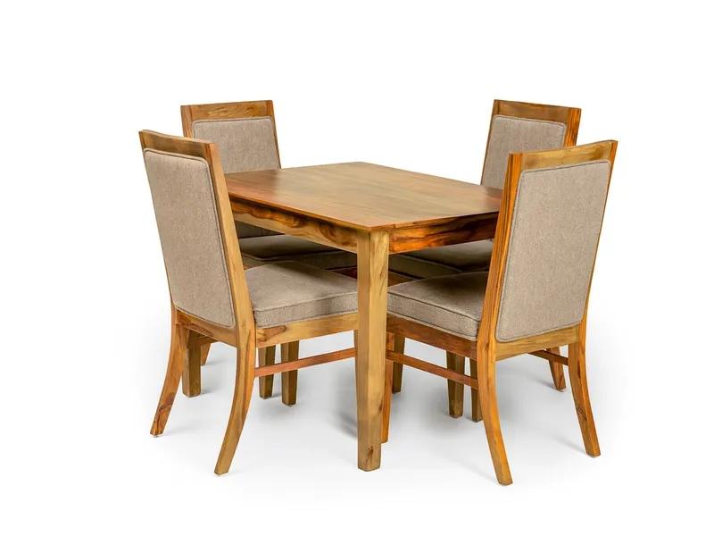 Belle Solid Wood 4 Seater Dining Set