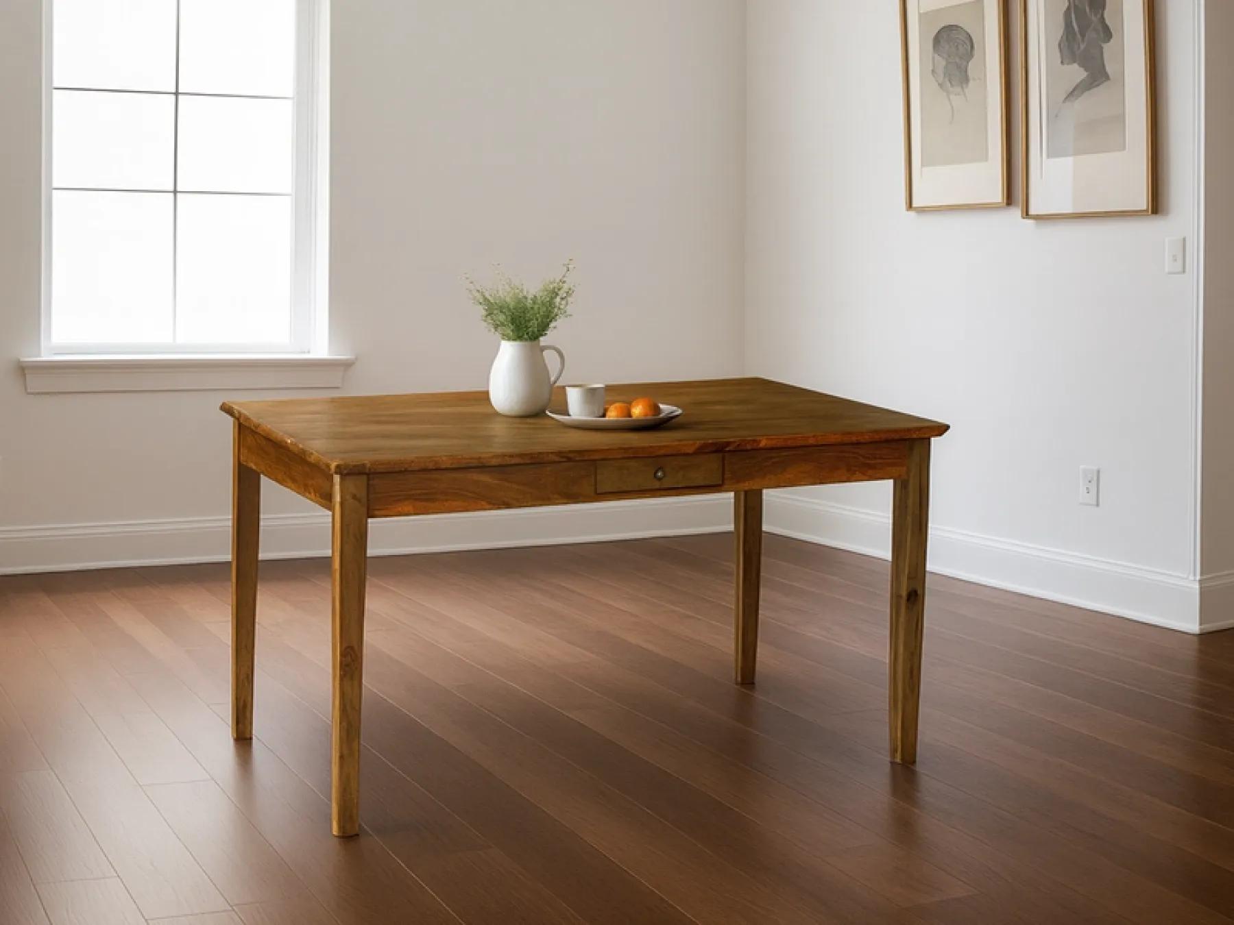 Belle Solid Wood 4 Seater Dining Table