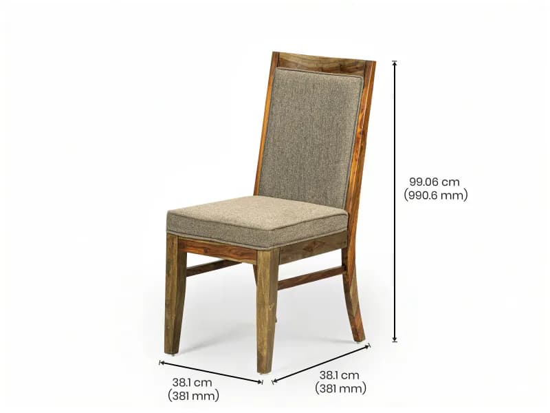 Belle Solid Wood 6 Seater Dining Set