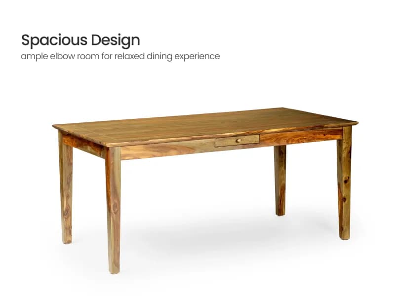 Belle Solid Wood 6 Seater Dining Set