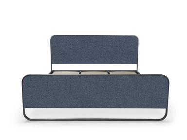 Chloe King Size Double Bed in Grey Color