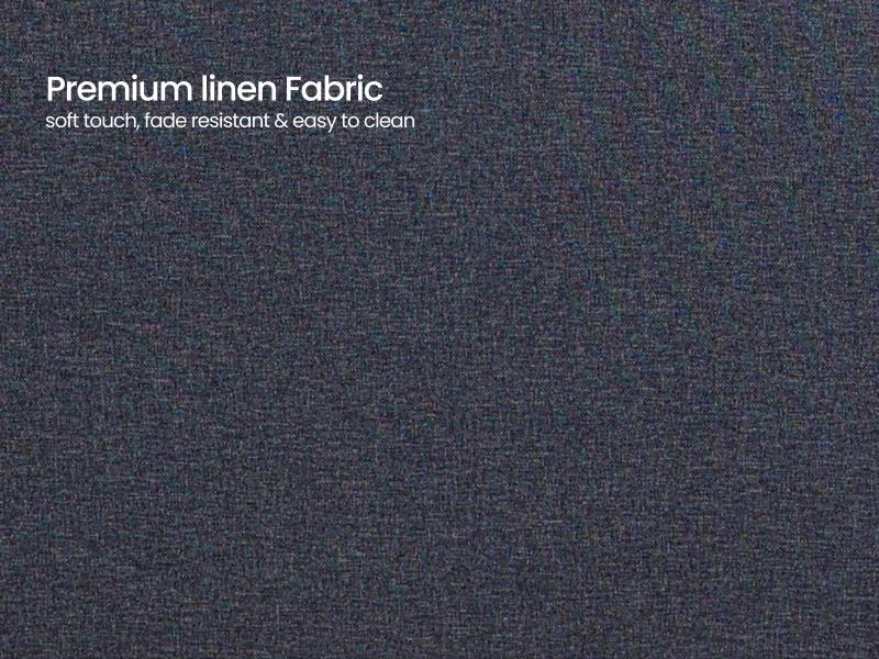 Chloe Queen Size Double Bed in Grey Color