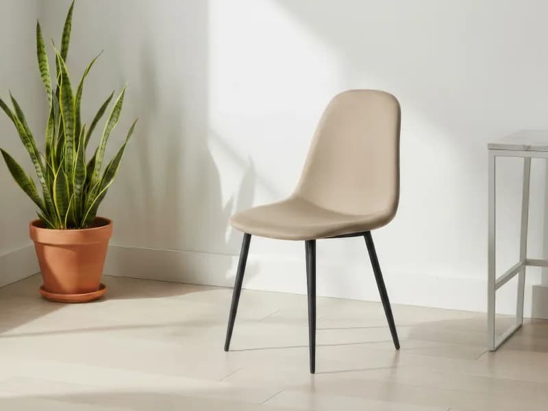 Joey Dining Chair in Beige Color
