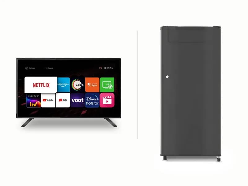Smart LED TV and Fridge Combo