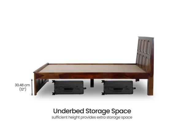 Alexa Solid Wood Queen Size Double Bed
