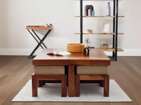 Belle Solid Wood Coffee Table