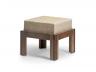 Belle Solid Wood Upholstered Stool