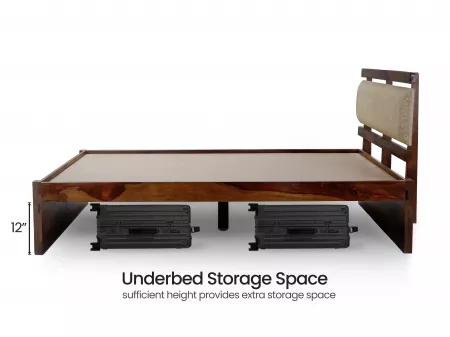 Belle Solid Wood Queen Size Double Bed
