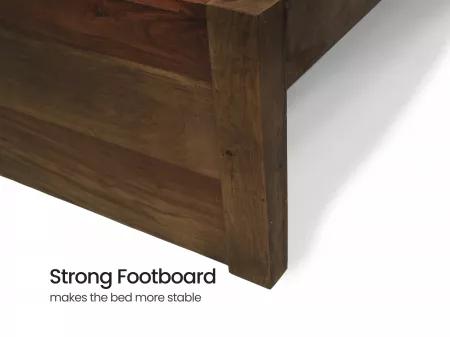 Elara Solid Wood Queen Size Double Bed