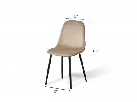 Joey Dining Chair in Beige Color