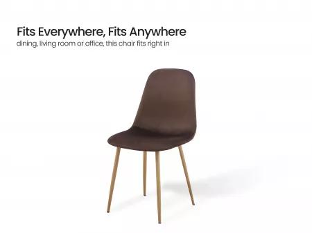 Joey Dining Chair in Brown Color