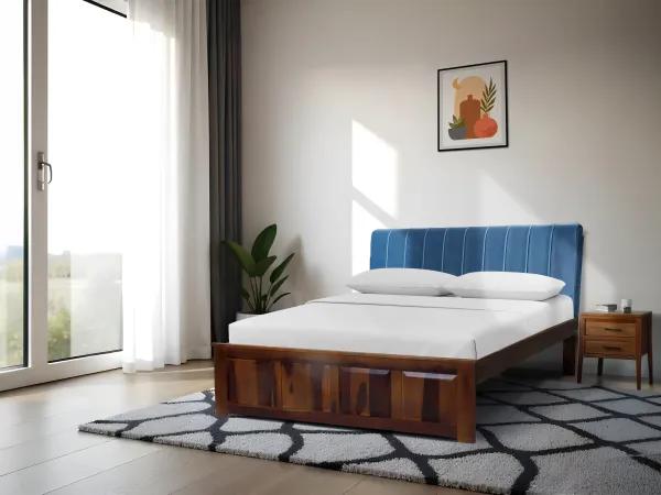 Regal Headboard in Navy Blue