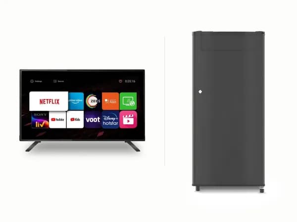 Smart LED TV and Fridge Combo