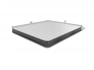 Vesta Solid Wood King Size Double Bed with 6 Inches Memory Foam Mattress