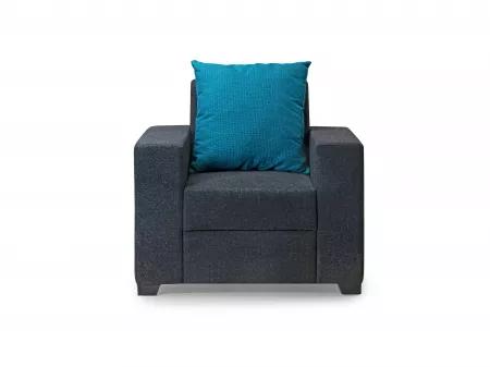 Hugo Upholstered Single Seater Sofa in Livid Color