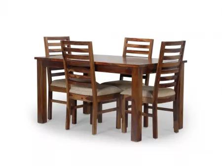 Alexa 6 Seater Dining Table with 4 Wooden Chairs