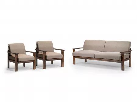 Athena Solid Wood 5 Seater Sofa Set