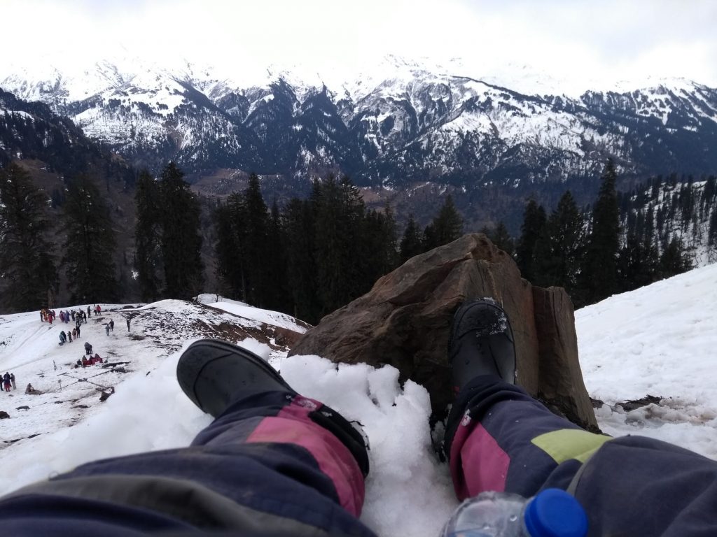 New year celebration In Snow- happy new year