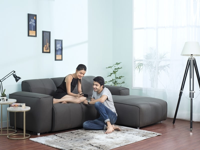 L Shaped Sofa on Rent