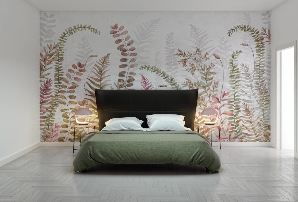 Wall paint design for shop bedroom