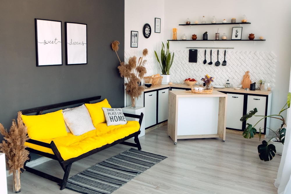 colorful furniture for small space