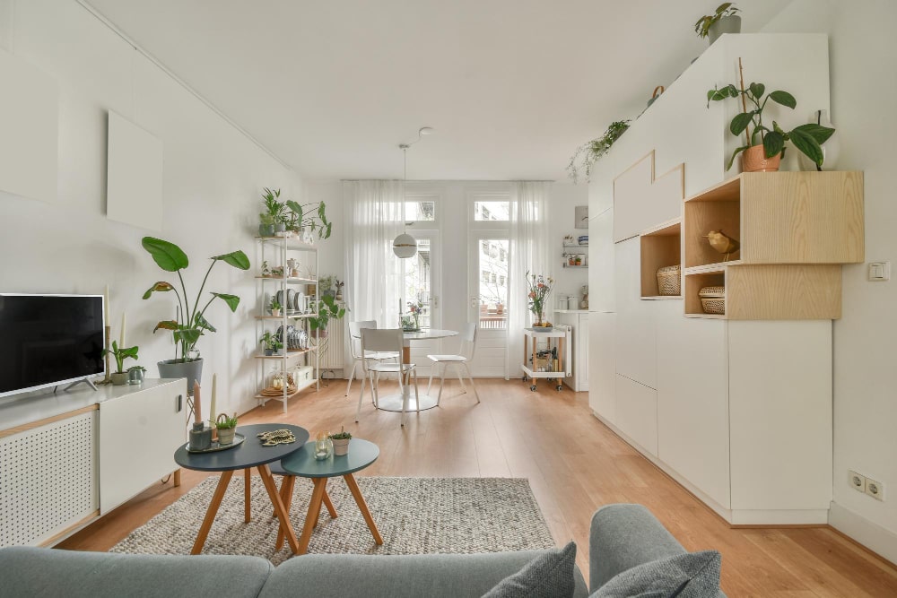 dining room with natural light