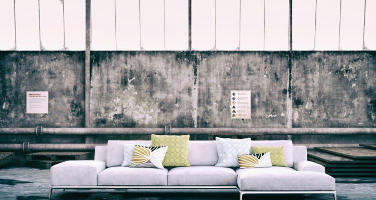 mid-century-modern-sofa- living room decor ideas