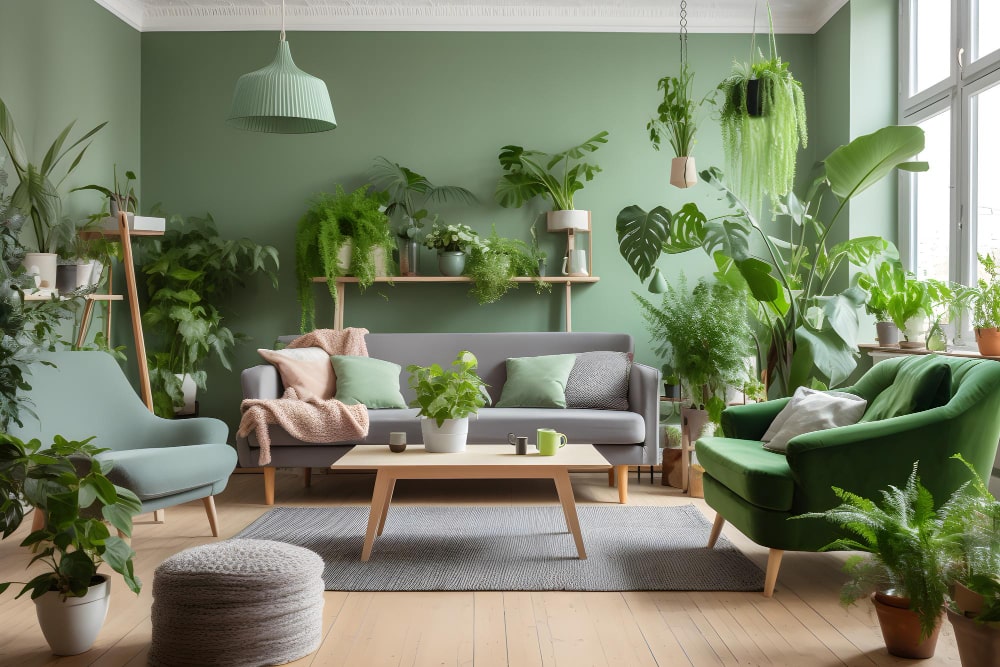 green-living-room-home-decor