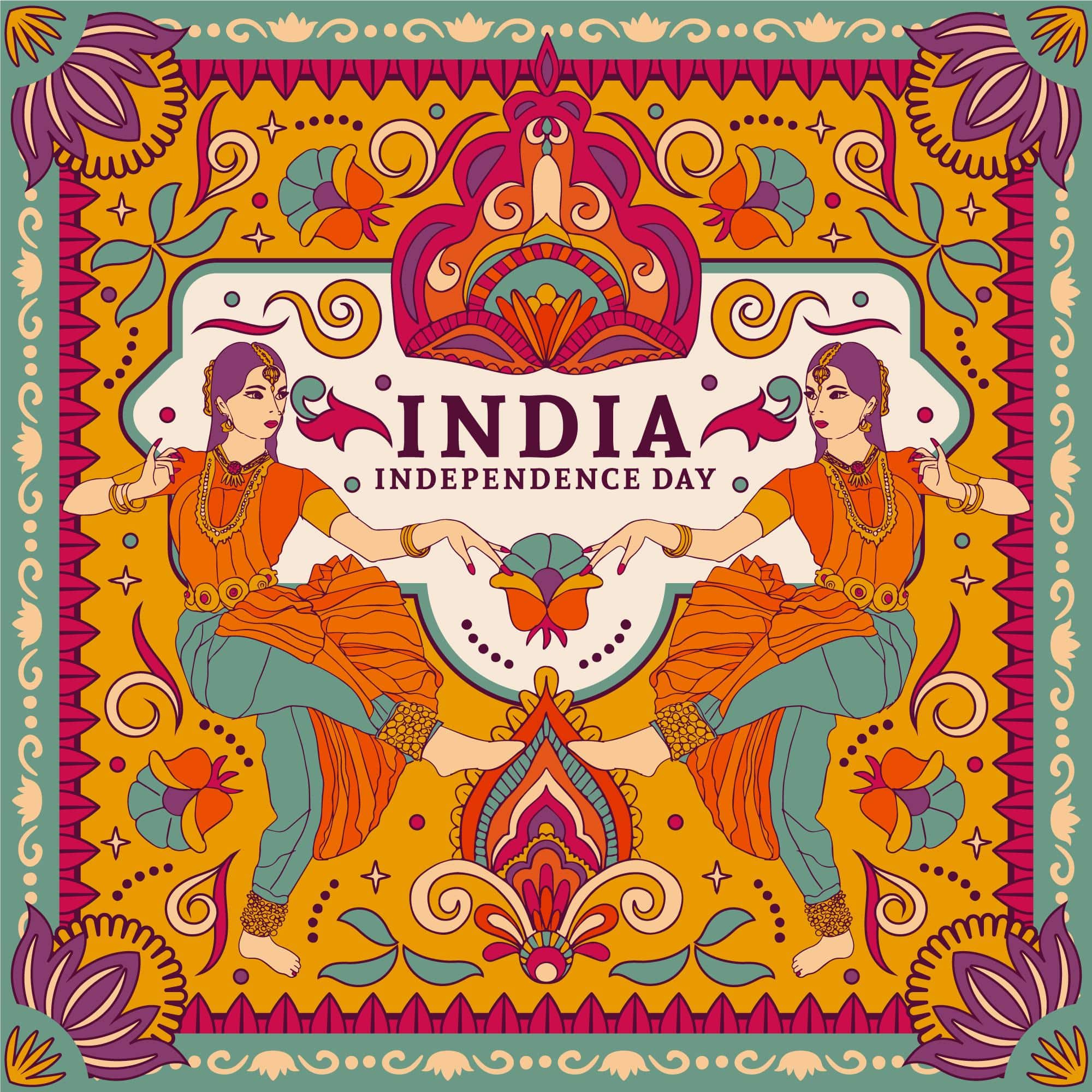 Indian background showing its incredible culture Vector Image